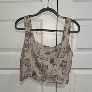 Abercrombie & Fitch Crop Top & Skort Matching Set